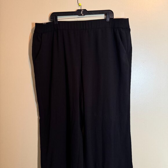 Lane Bryant Wide Leg Slack Black Plus Size 22/24 - Picture 7 of 9